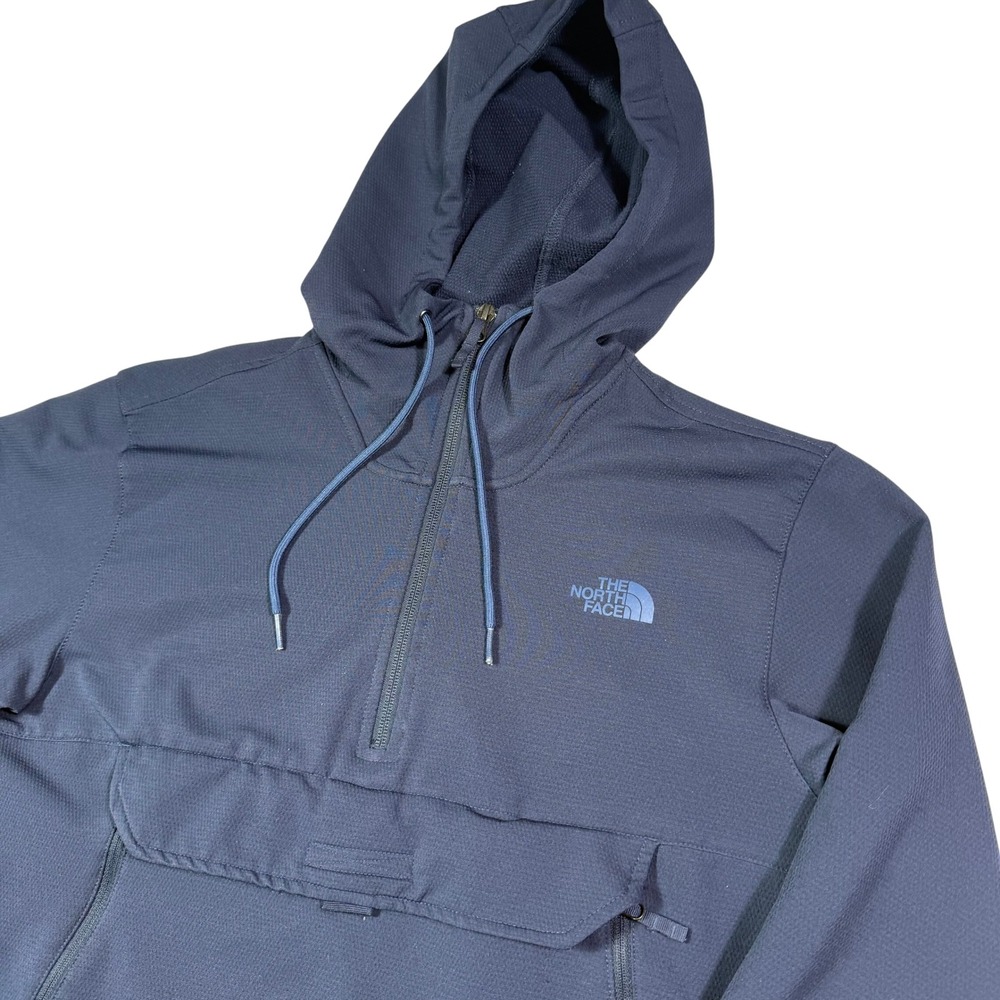 The North Face Mens S P Pullover Hoodie Anorak Jacket Navy Blue